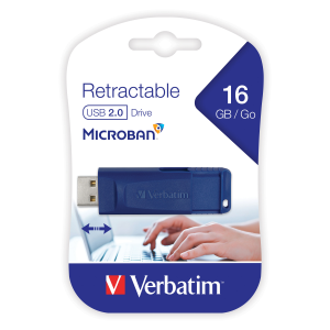 Verbatim 16GB USB Blue Retract