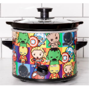 Marvel Avengers Kawaii 2-Quart Slow Cooker – Compact Character Crock Pot for Dips and Small Meals