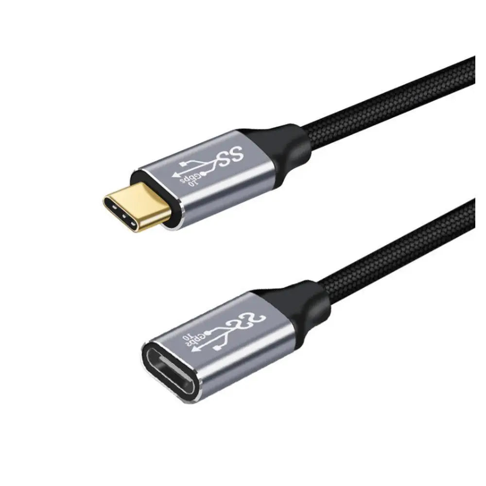 Mlink - USB-C 3.1 Braided Extension Cable PD100 10Gbps 20V/5A - 2m (6.6')