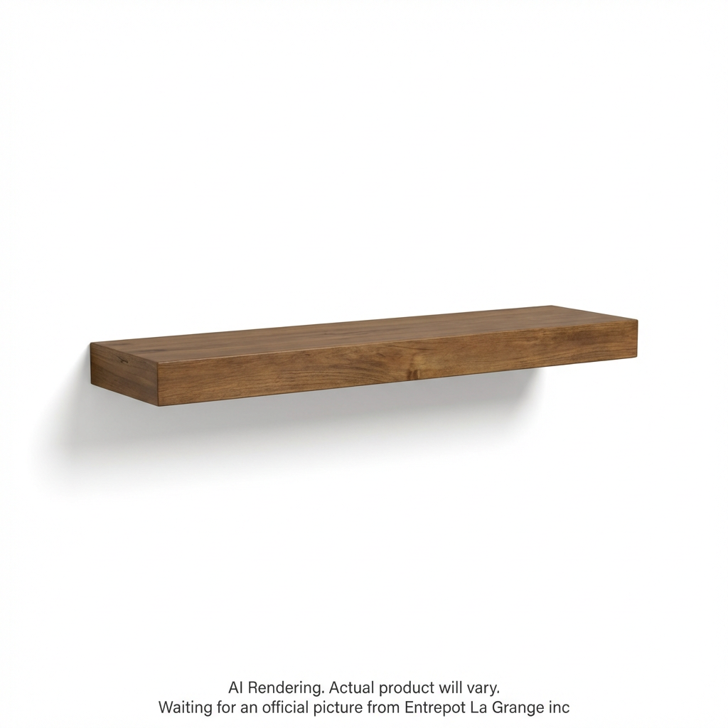 Shelf Floating 36X8X2 with hardware Medium Walnut