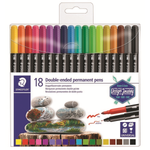 Double-ended perm. pens 18 pcs