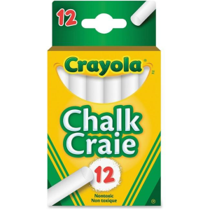 12 White Dustless Chalk