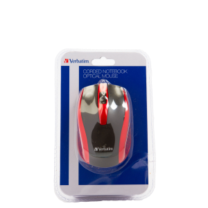 Verbatim Wired Optical Bravo Mouse - Red