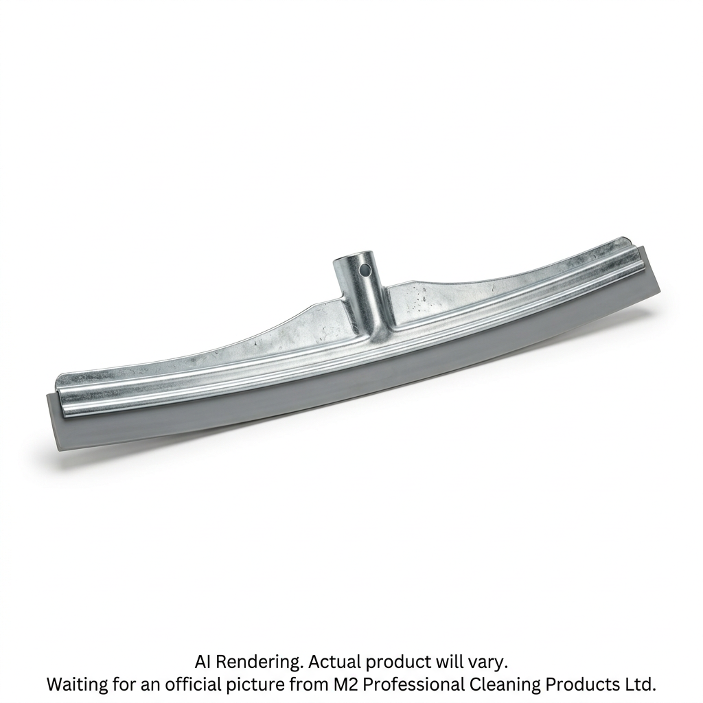 24" Curved Floor Squeegee Grey Non-Marking Rubber