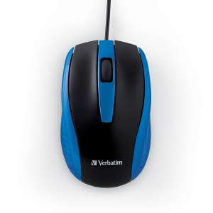 Verbatim Wired Optical Bravo Mouse - Blue