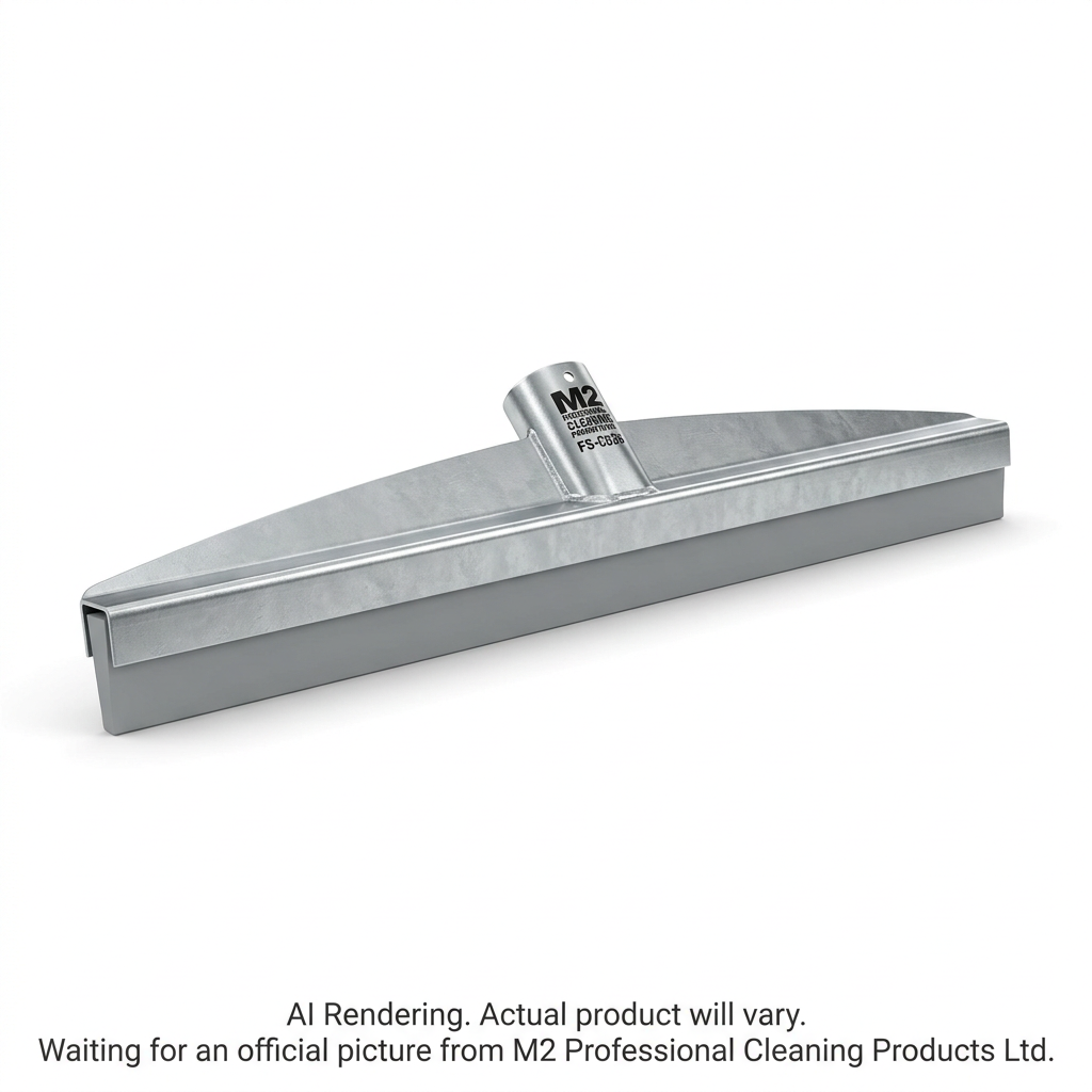 36" Curved Floor Squeegee Grey Non-Marking Rubber