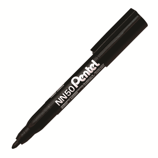 Green Label Permanent Marker (5.0mm), Bullet Tip, Black ink