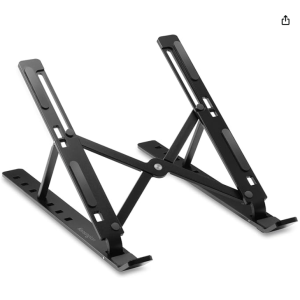 COLLAPSIBLE ALUMNM LAPTOP RISER BLK