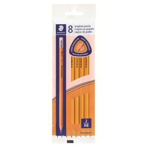 pencil yellow, triang extru HB,8pk - Canada only