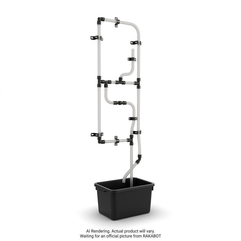 RAKABOT TITAN 7 TIER DRAINING PIPE KITS WITH BLACK HOOKS