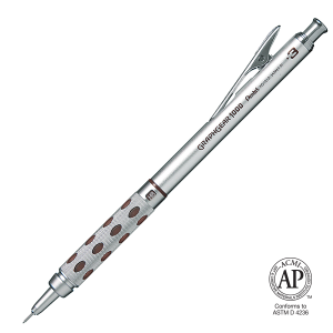GraphGear 1000 Retractable Mechancial Drafting Pencil (0.3mm), Brown Accents, Gift Case