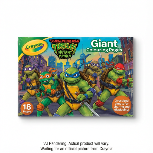 Giant Colouring Pages, TMNT