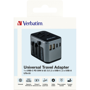 Verbatim UNIVERSAL TRAVEL ADAPTER UTA-03