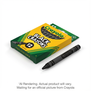 12 Bulk Crayons ? Black (English Only)