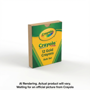 12 Bulk Crayons ? Gold (English Only)