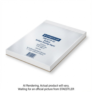 Vellum 100%rag plain 8.5x11 pad 50