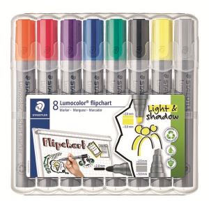 Flipchart Marker Lumocolor 8Pcs Box