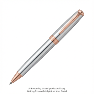 Sterling (0.7mm) Rose Gold Barrel, Black Ink, 1PC with Gift Case