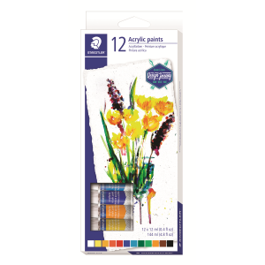 8500-C12-02 STAEDTLER-Mars Limited ACRYLIC PAINT 12ml TUBES