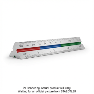 Scale trianglr 12'' metal Arch. BK