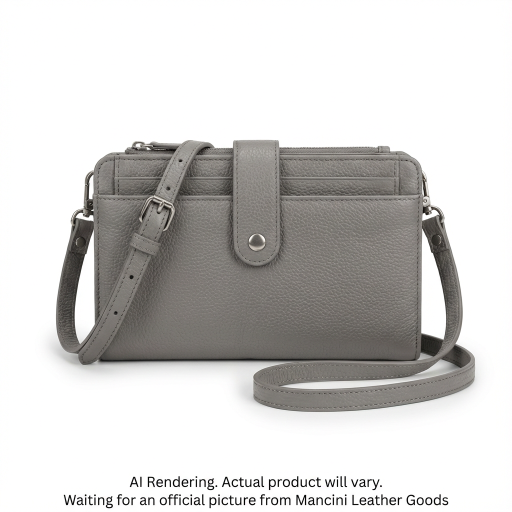 Pebble RFID Crossbody Wallet
