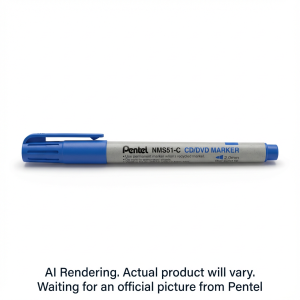 CD-R/DVD-R Permanent Marker (2.0mm), Bullet Tip, Blue Ink