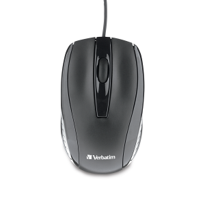Verbatim Corded Optical Mouse - Black