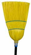 Plastic Corn broom With a 48" Handle
