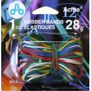 Elastic Bands 1 oz./28 g. - Assorted Colours / 
?lastiques ? 1 oz/28 g - couleurs assorties