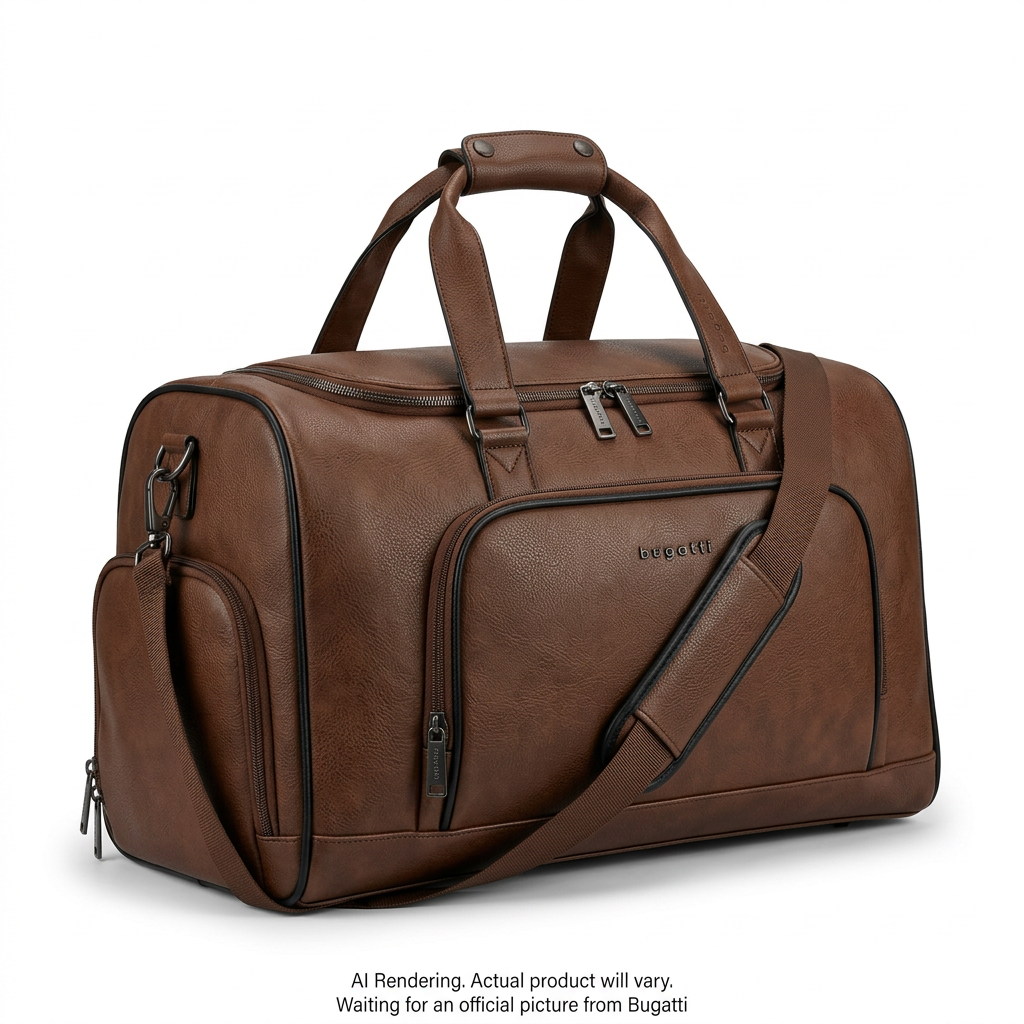 Bugatti- Duffle Bag- PU- Brown