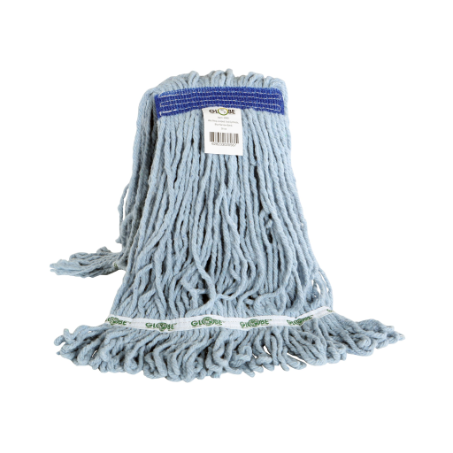 Syn-Pro? Synthetic Looped End Wet Mop Narrow Band Blue 16oz Bagged
