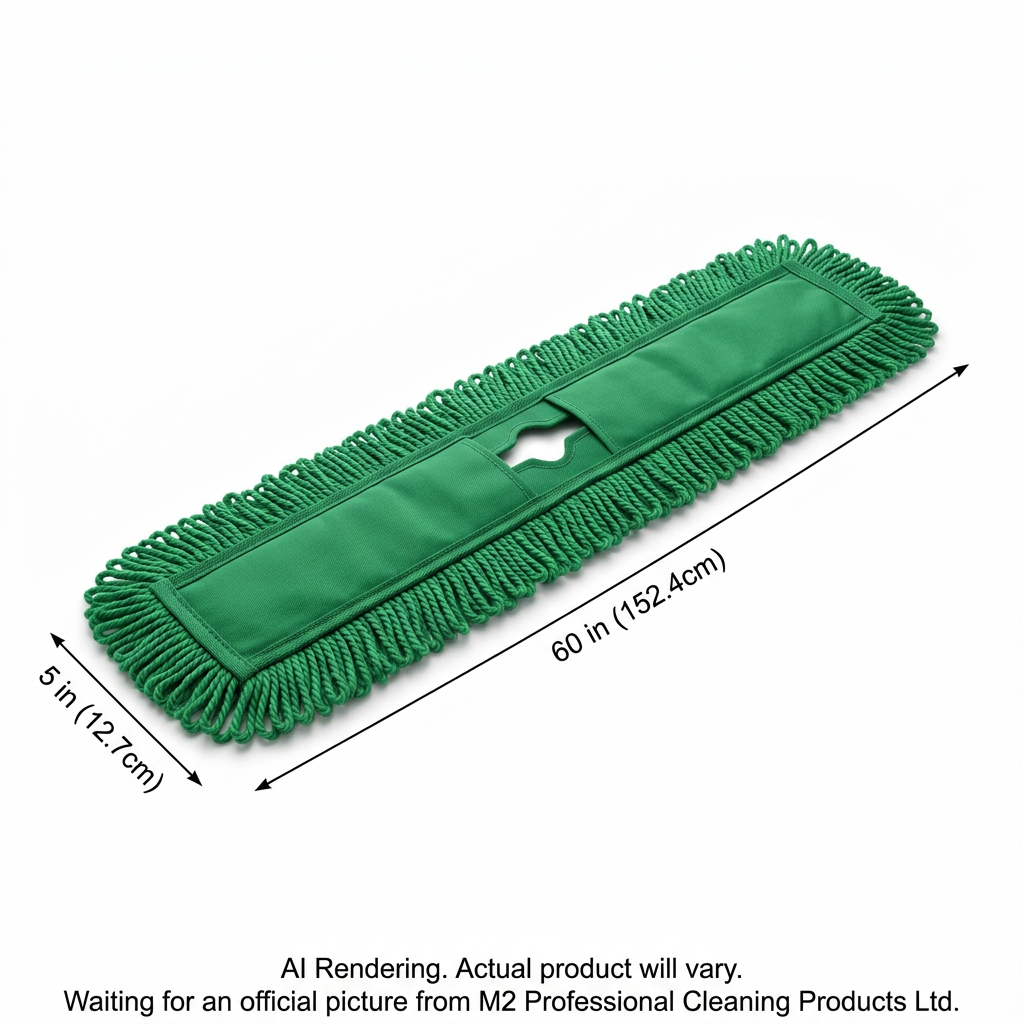 60"/152cm STATIC-H DustMop -Green