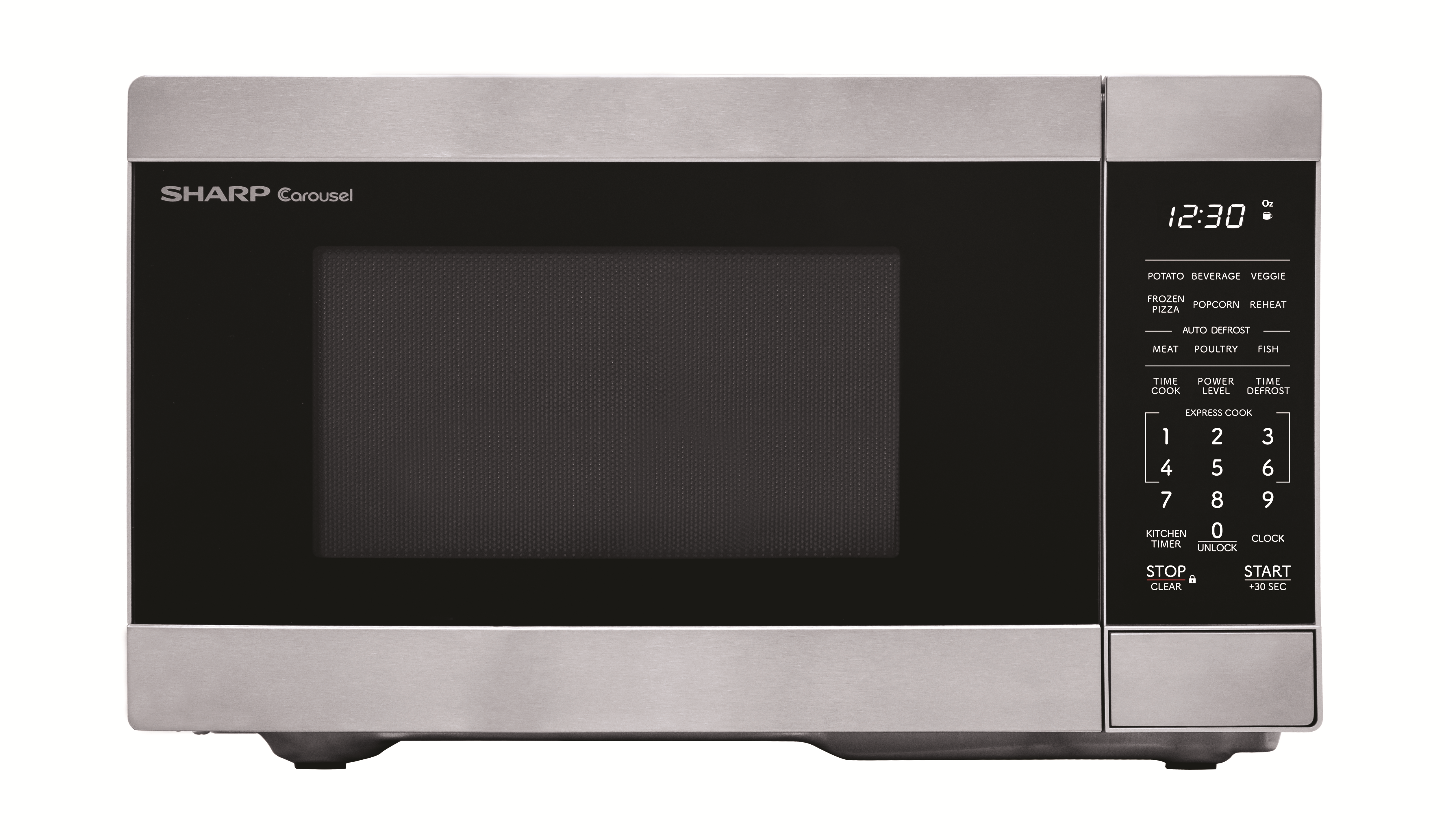 Sharp SMC0762KSC Countertop Microwave Oven – 0.7 cu. ft. 700W Stainless Steel