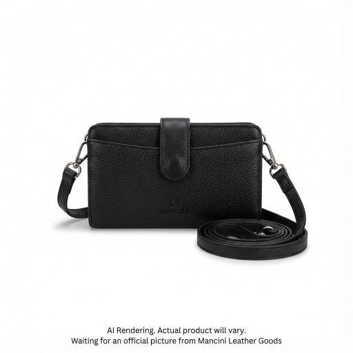 Pebble RFID Crossbody Wallet