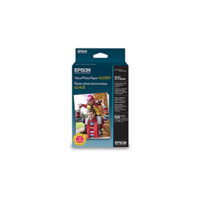 Epson Value Photo Paper Glossy 4 x 6, 100 SheetsS400