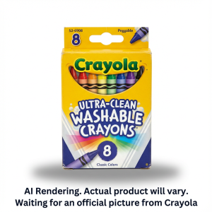 8 Ultra Clean Washable Crayons