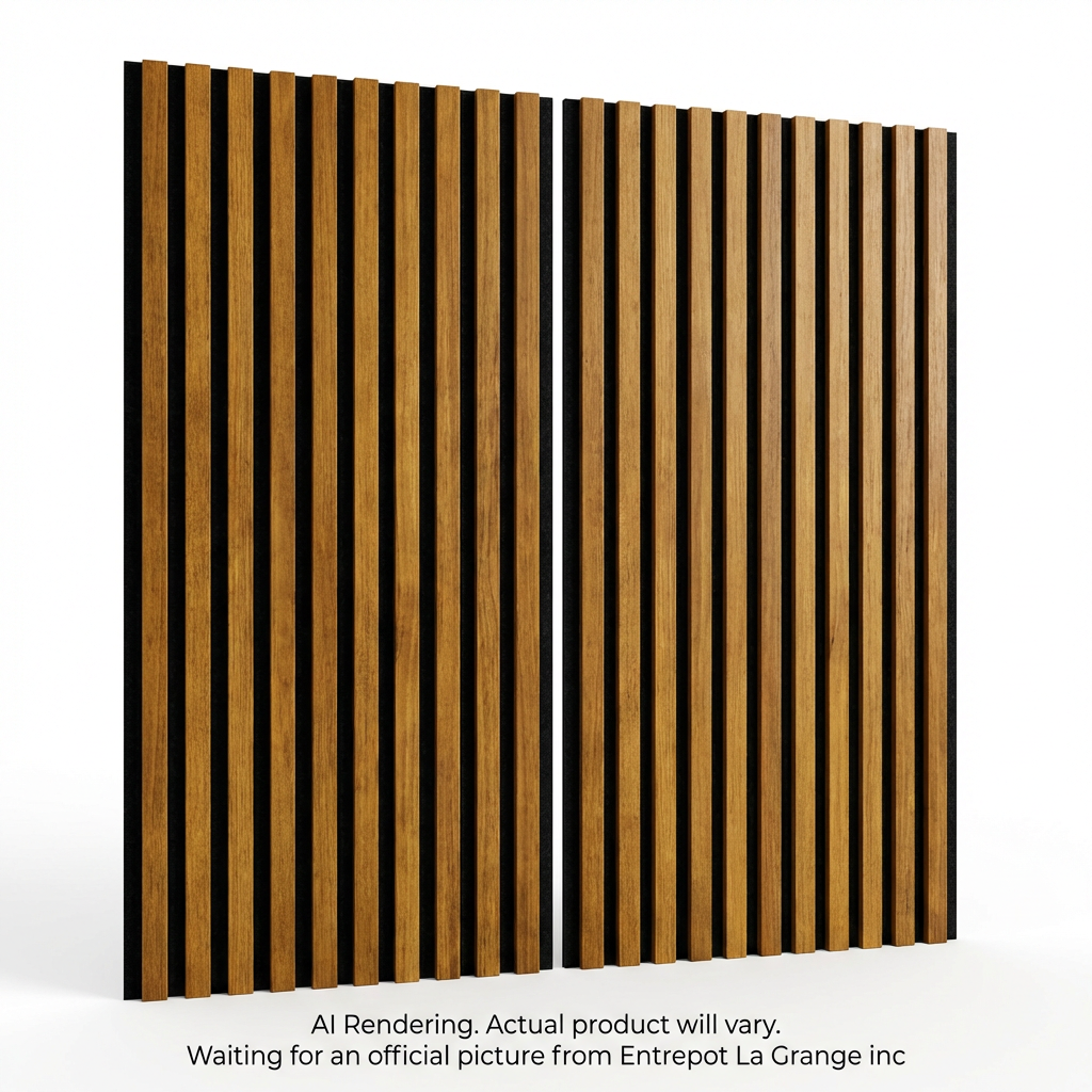 VERTICAL SLATTED WALL-Whiskey-Accoustic features 15.5 SQ.FT