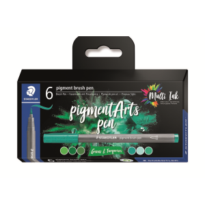 Pigment arts Brush Green & Turquise