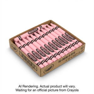 12 Bulk Crayons ? Carn Pink (Engl Only)