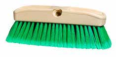 Car Truck Wash Brush 11" Plastic Block Green Flagged