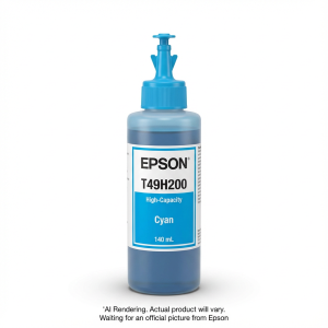 Epson T49H Cyan Ink Bottle 140 ML SC-T3170xT49H200