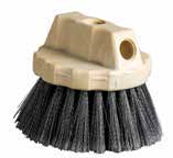 Window Brushes Plastic Block Round Grey Flagged